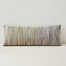 Online Designer Bedroom Silk Ombre Striations Bolster Pillow Cover