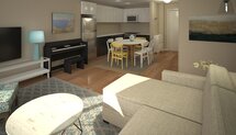 Online Designer Combined Living/Dining 3D Model