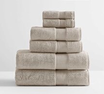 Online Designer Bathroom Classic Organic Towel Bundle - Set of 6