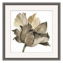 Online Designer Combined Living/Dining Shadow Floret Art - Print 2