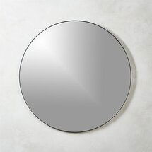 Online Designer Business/Office INFINITY BLACK ROUND WALL MIRROR 36"