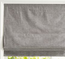 Online Designer Bedroom Custom Emery Linen Cordless Roman Blackout Shade