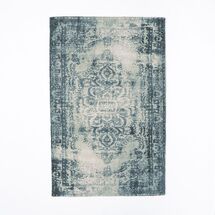 Online Designer Living Room Distressed Arabesque Wool Rug