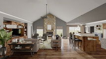 Online Designer Combined Living/Dining 3D Model