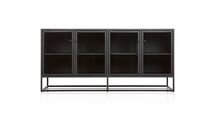 Online Designer Home/Small Office Casement Black Large Sideboard