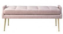 Online Designer Combined Living/Dining SADIE VELVET BENCH- BLUSH