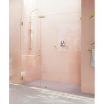 Online Designer Bathroom GW-WH-71.5-PB Wall Hinge 71.5'' - 72'' W x 78'' H Pivot Frameless Shower Door with Clear Glass