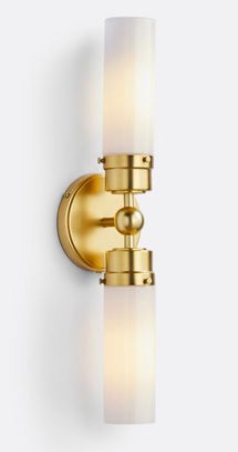 Online Designer Bathroom Howe Double Tube Wall Sconce