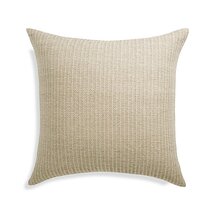 Online Designer Living Room Liano 23" Almond Monochrome Pillow with Down-Alternative Insert