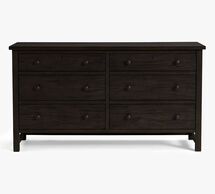 Online Designer Bedroom Farmhouse 6-Drawer Wide Dresser, Charcoal