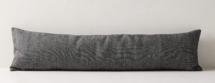 Online Designer Living Room 48"X12" STONEWASH GREY LINEN THROW PILLOW WITH FEATHER-DOWN INSERT