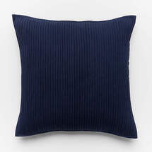 Online Designer Home/Small Office 20" SEQUENCE JERSEY NAVY PILLOW WITH FEATHER-DOWN INSERT