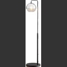 Online Designer Home/Small Office Sculptural Glass Globe Floor Lamp - Metallic Ombre