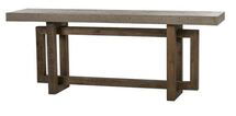 Online Designer Combined Living/Dining Thomas Bina Cube Rustic Lodge Pine Concrete Console Table