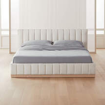 Online Designer Bedroom FORTE WHITE KING BED