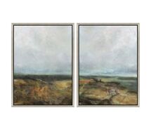 Online Designer Bedroom Clouds Across, 12"X16" Set of 2, Framed Print