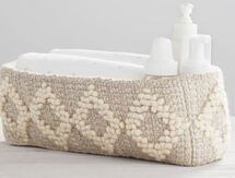 Online Designer Nursery Metallic Woven Wool Nursery Storage