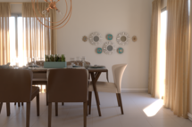 Online Designer Combined Living/Dining 3D Model