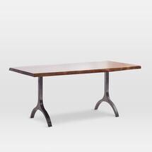 Online Designer Combined Living/Dining Cast Trestle Dining Table