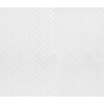 Online Designer Bathroom Domino 1" x 3" Porcelain Herringbone Mosaic Wall & Floor Tile