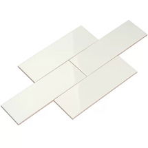 Online Designer Bathroom 4" x 12" Ceramic Subway Tile in White