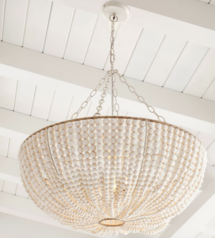 Online Designer Combined Living/Dining Bristol Wood Bead Chandelier