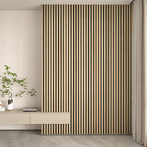 Online Designer Hallway/Entry 94" L x 24" W Acoustic Wood Wall Paneling, Decorative Soundproof Panels for Walls and Ceilings, 3D Slat Wood Wall Panels