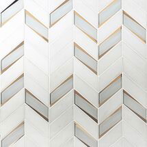 Online Designer Combined Living/Dining Kasol Golden Polished Marble and Mirrored Glass Mosaic Tile