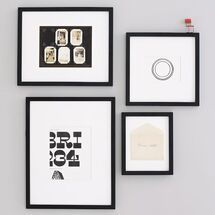Online Designer Living Room Gallery Frames - Black (SET OF  4)