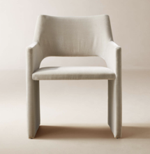 Online Designer Combined Living/Dining Foley Faux Mohair Grey Dining Armchair