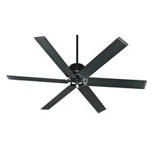 Online Designer Business/Office Hunter Hfc Industrial 72-in Matte Black Indoor/Outdoor Downrod Ceiling Fan and Remote (6-blade)