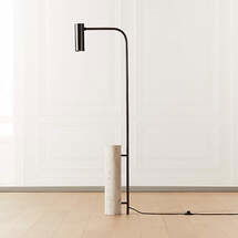 Online Designer Combined Living/Dining MAESTRO TRAVERTINE FLOOR LAMP