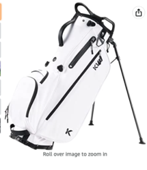 Online Designer Home/Small Office KVV Lightweight Golf Stand Bag with 7 Way Full-Length Dividers, 5 Zippered Pockets, Automatically Adjustable Dual Straps?Elegant Design