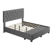 Online Designer Bedroom Kaceyon Full / Double Tufted Upholstered Low Profile Storage Platform Bed  