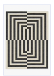 Online Designer Bedroom Jonathan Adler Op Art Charcoal Rug