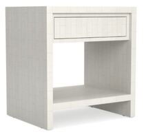 Online Designer Bedroom Faux Bone 1-Drawer Nightstand