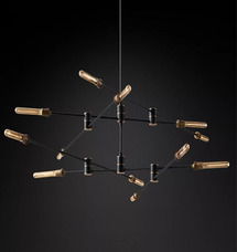 Online Designer Combined Living/Dining KINETIC TWO-TIER CHANDELIER 69"