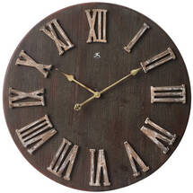 Online Designer Living Room Infinity Instruments Barn Door 27.5-inch Round Wall Clock