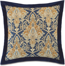 Online Designer Bedroom ARTHUR OCHRE DAMASK PILLOW