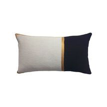 Online Designer Bedroom Nicole Pillow, Ivory + Ebony