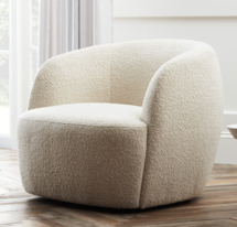 Online Designer Bedroom GWYNETH IVORY BOUCLE CHAIR