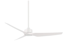 Online Designer Bedroom 60" WAC Stella Matte White Modern Wet Rated Smart Ceiling Fan