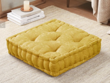 Online Designer Bedroom Ana-Molly Chenille Square Floor Pillow Cushion