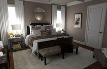 Online Designer Bedroom 3D Model