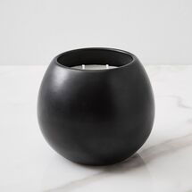 Online Designer Combined Living/Dining Pure Ceramic Two-Wick Candle, Black