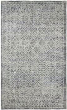 Online Designer Bedroom Prehn Printed Handwoven Rug - Platinum