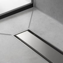 Online Designer Bathroom Hansgrohe RainDrain Match Trim Zero/ Tile 47 1/4" with Height Adjustable Frame