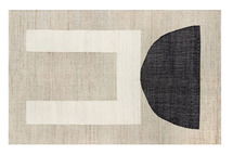 Online Designer Living Room Guara Goubi Transitional Rug, Brown