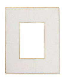 Online Designer Bedroom Brass Bordered Stone Picture Frame, White