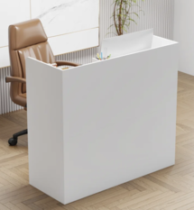 Online Designer Business/Office Naszier Rectangular Laminate Reception Desk